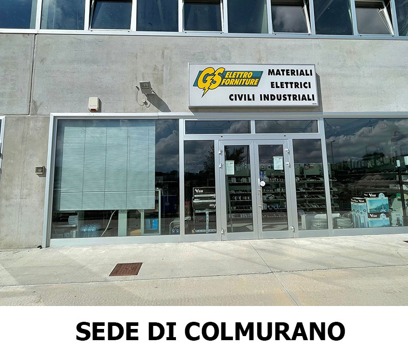 GS elettroforniture negozio colmurano